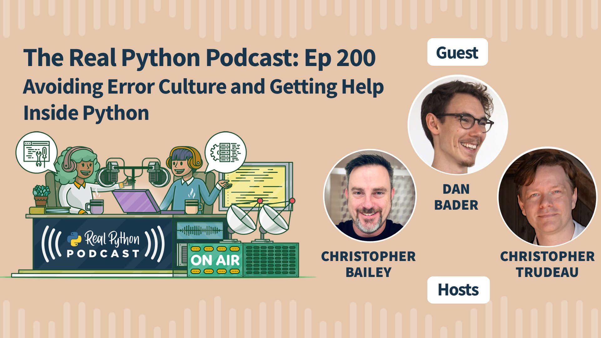 Real Python Podcast Episode #200 Title Artwork